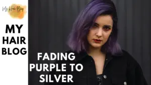 woman with purple hairs