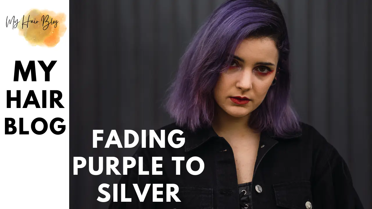 Fading Purple to Silver: A Stylish Hair Transformation
